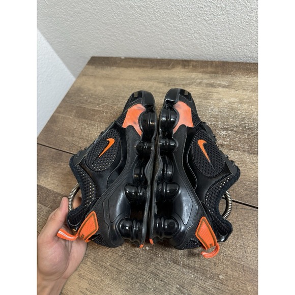 Nike Shox TL Nova Black Orange Sneakers CK2085-001 Size 8.5 Used Womens Shoes - Picture 5 of 7